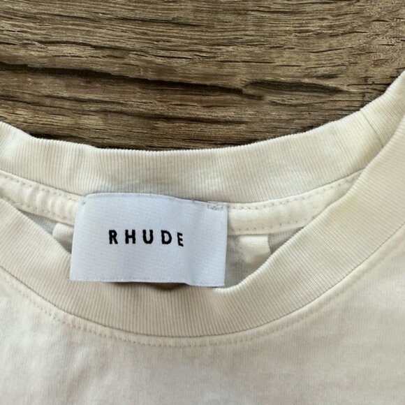 RHUDE Graphic Print Crew Neck T-Shirt size xl - Picture 5 of 7